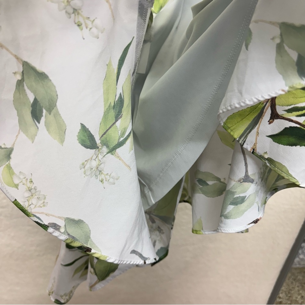 Size 4 - ADRIANNA PAPELL - Floral Faux Wrap Dress Rent the Runway $149 msrp - Picture 11 of 15
